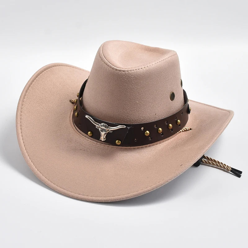 Men’s Stud Detail Western Cowboy Hat