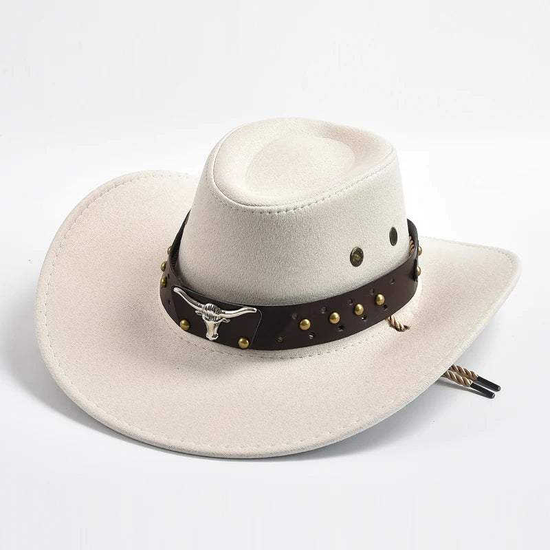 Men’s Stud Detail Western Cowboy Hat