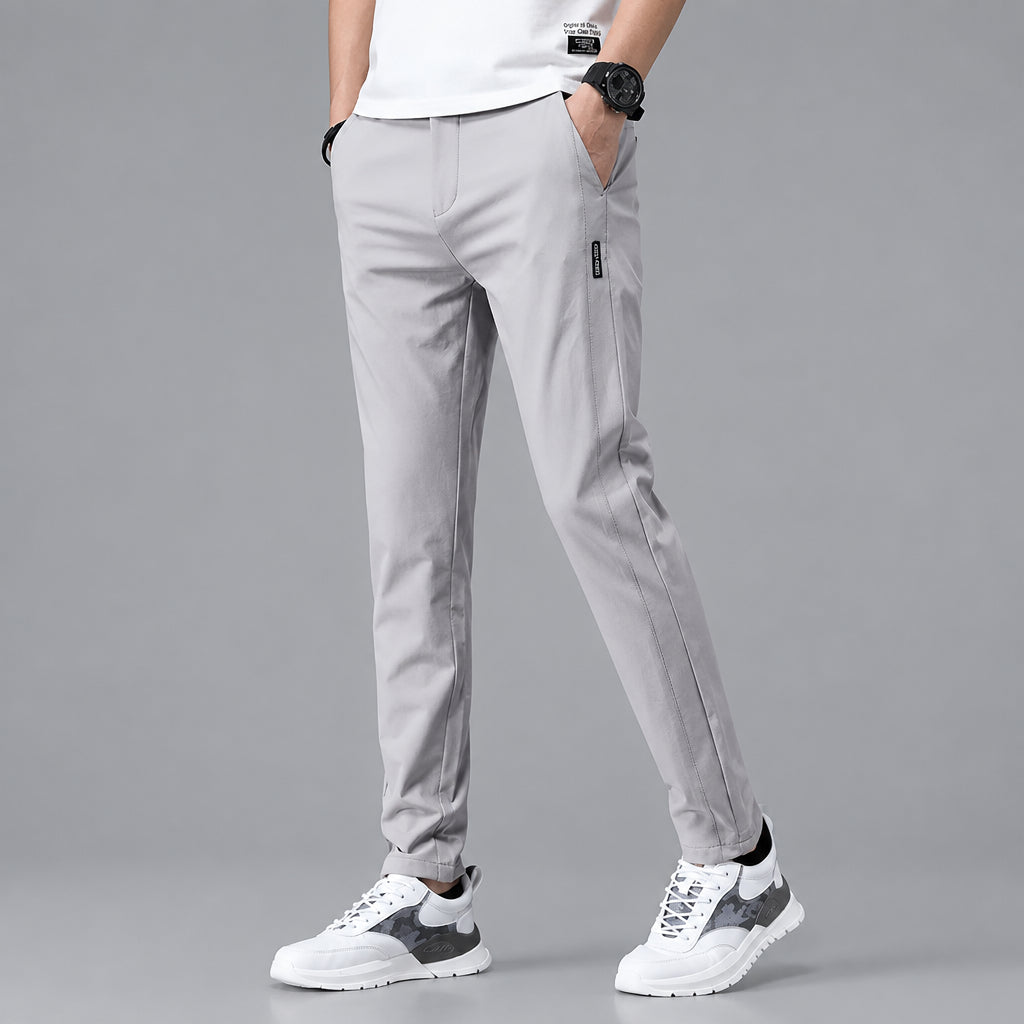 Men's Tapered-Cut Slim Fit Side-Pocket Pants
