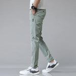 Men's Tapered-Cut Slim Fit Side-Pocket Pants