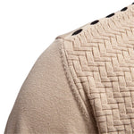Men’s Textured V-Neck Button Knit Cardigan