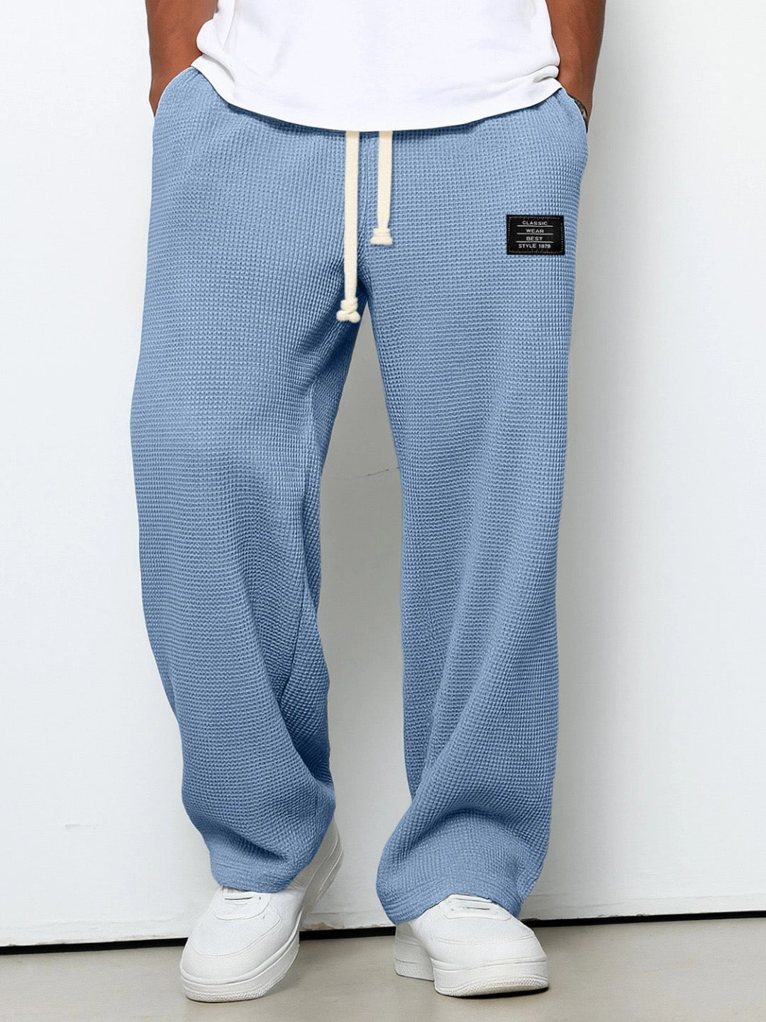 Men’s Waffle Knit Drawstring Sweatpants