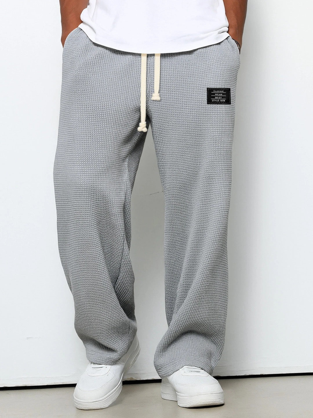 Men’s Waffle Knit Drawstring Sweatpants