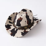 Men’s Western Cow Print Cowboy Hat