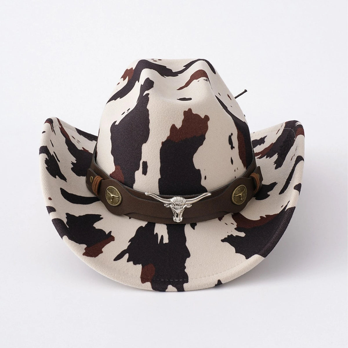 Men’s Western Cow Print Cowboy Hat