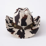 Men’s Western Cow Print Cowboy Hat