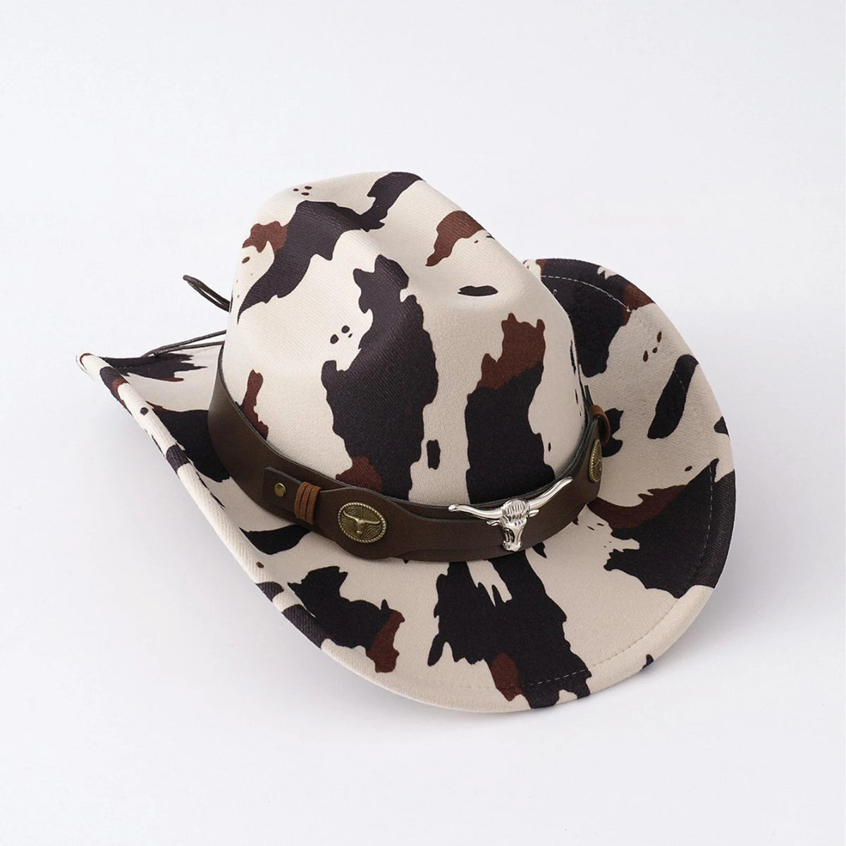 Men’s Western Cow Print Cowboy Hat