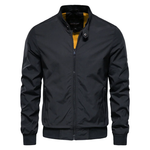 Men’s Zip Front Stand Collar Bomber Jacket