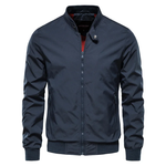 Men’s Zip Front Stand Collar Bomber Jacket