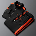 Men's Zip-Up Hoodie and Straight-Leg Pants 2 Piece Tracksuit Set