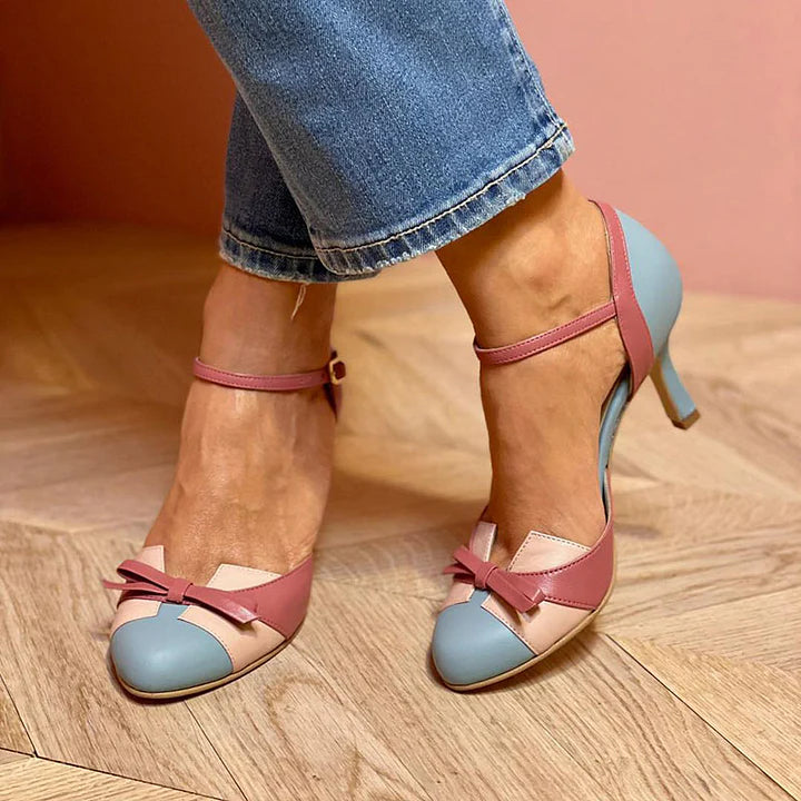 Women’s Closed-Toe Ankle Strap Heel Shoes