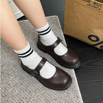 Women’s Closed-Toe Buckle Strap Mary Jane Shoes