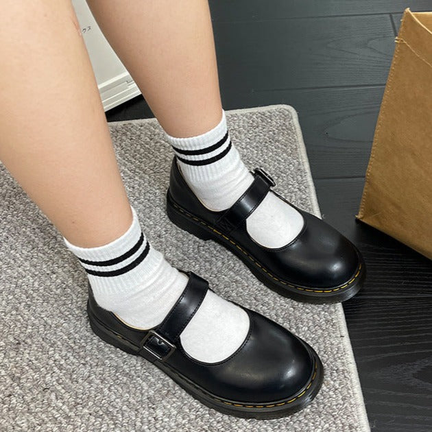 Women’s Closed-Toe Buckle Strap Mary Jane Shoes