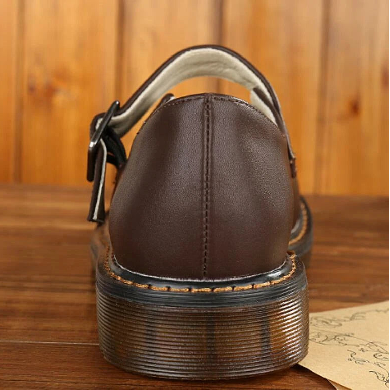 Women’s Closed-Toe Buckle Strap Mary Jane Shoes