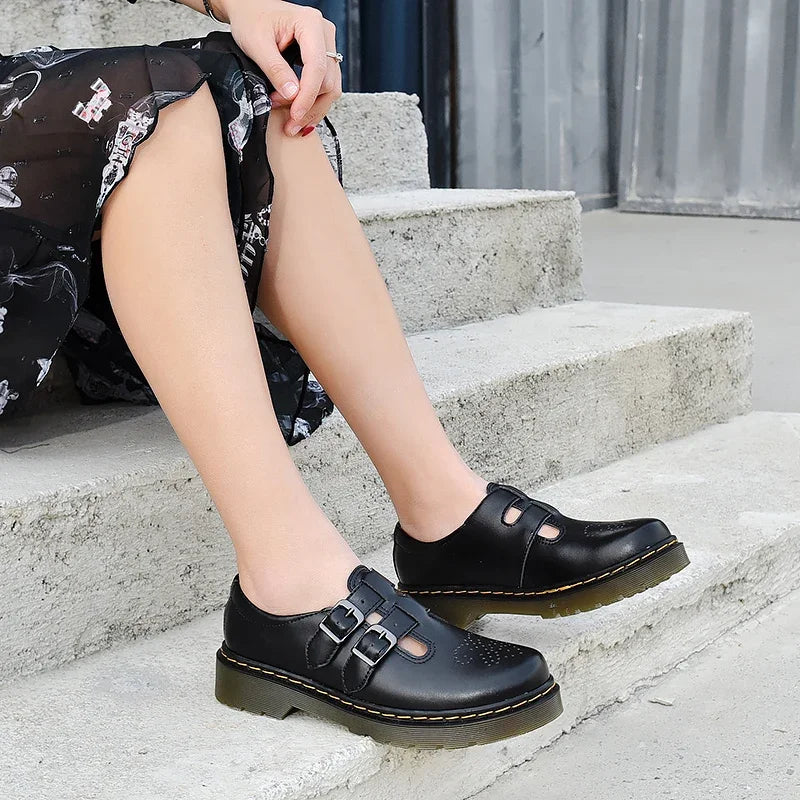 Women’s Closed-Toe Double Strap Mary Jane Shoes