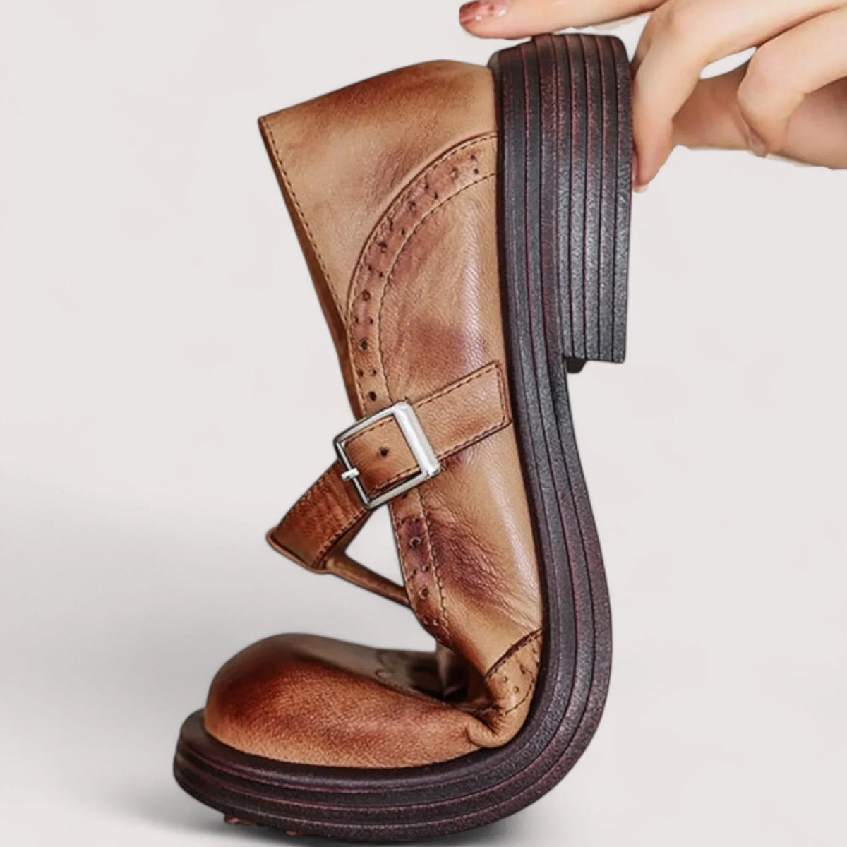 Women’s Closed-Toe Mary Jane Strap Shoes