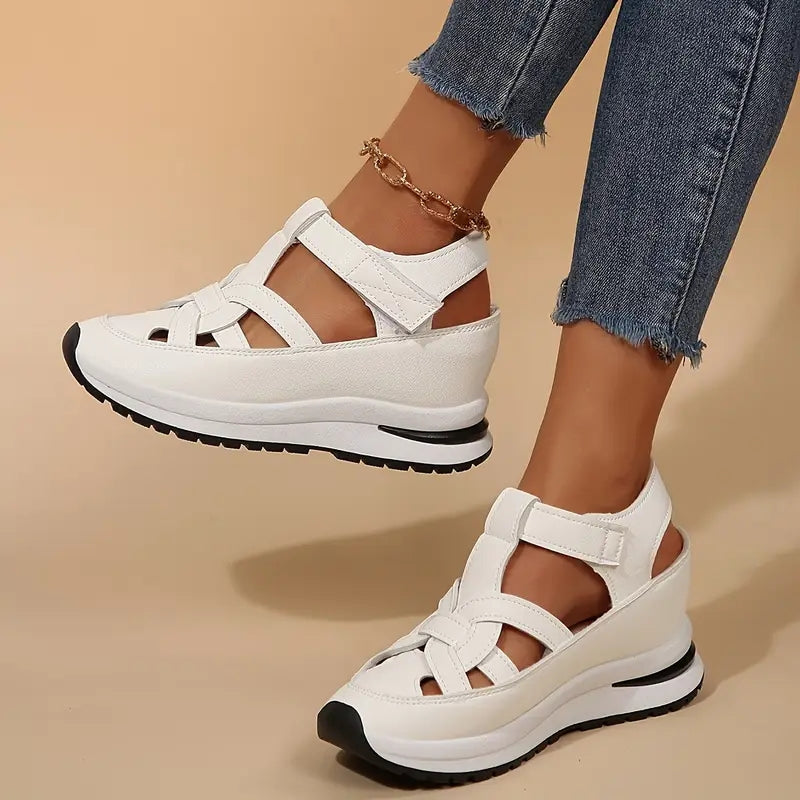 Women’s Closed-Toe Platform Slingback Sandals