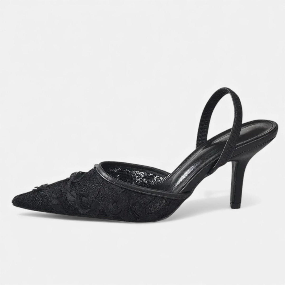 Women’s Closed-Toe Pointed Mule High Heel Shoes