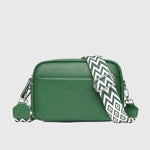 Women’s Crossbody Bag with Patterned Strap