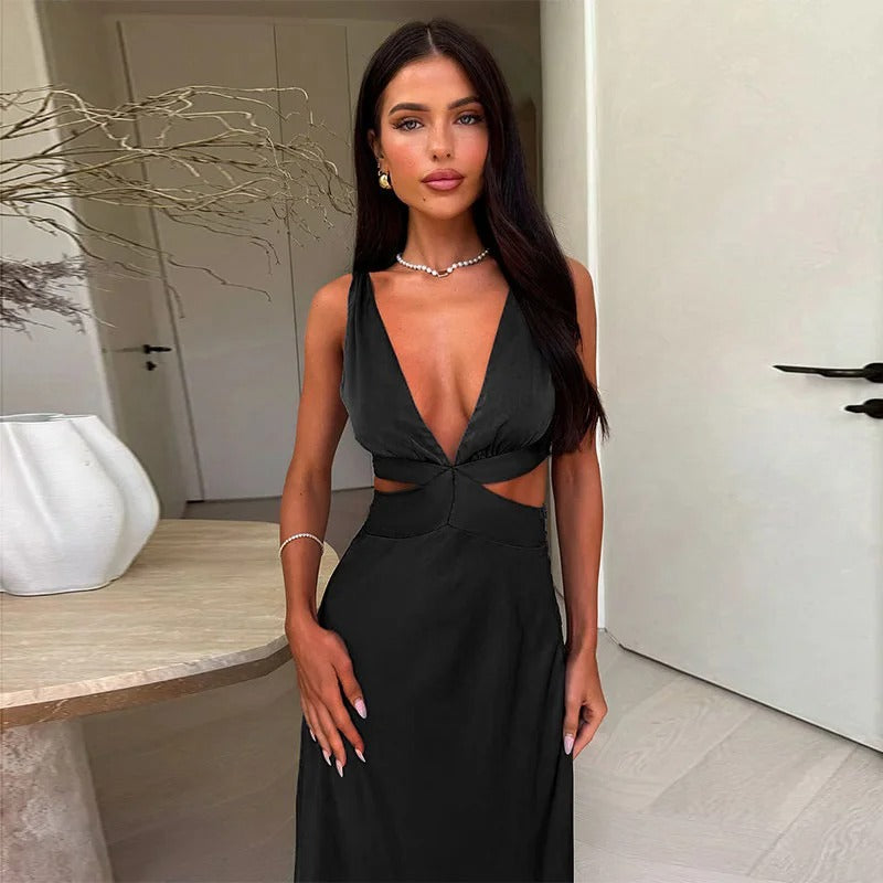Women’s Cut-Out Maxi Wedding Guest Dress