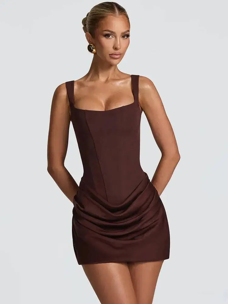 Women’s Draped Mini Cocktail Dress