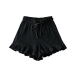Women’s Elastic Waist Ruffle Shorts