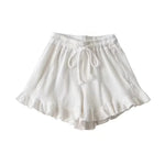 Women’s Elastic Waist Ruffle Shorts
