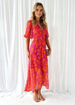 Women’s Floral Midi Wedding Guest Dress