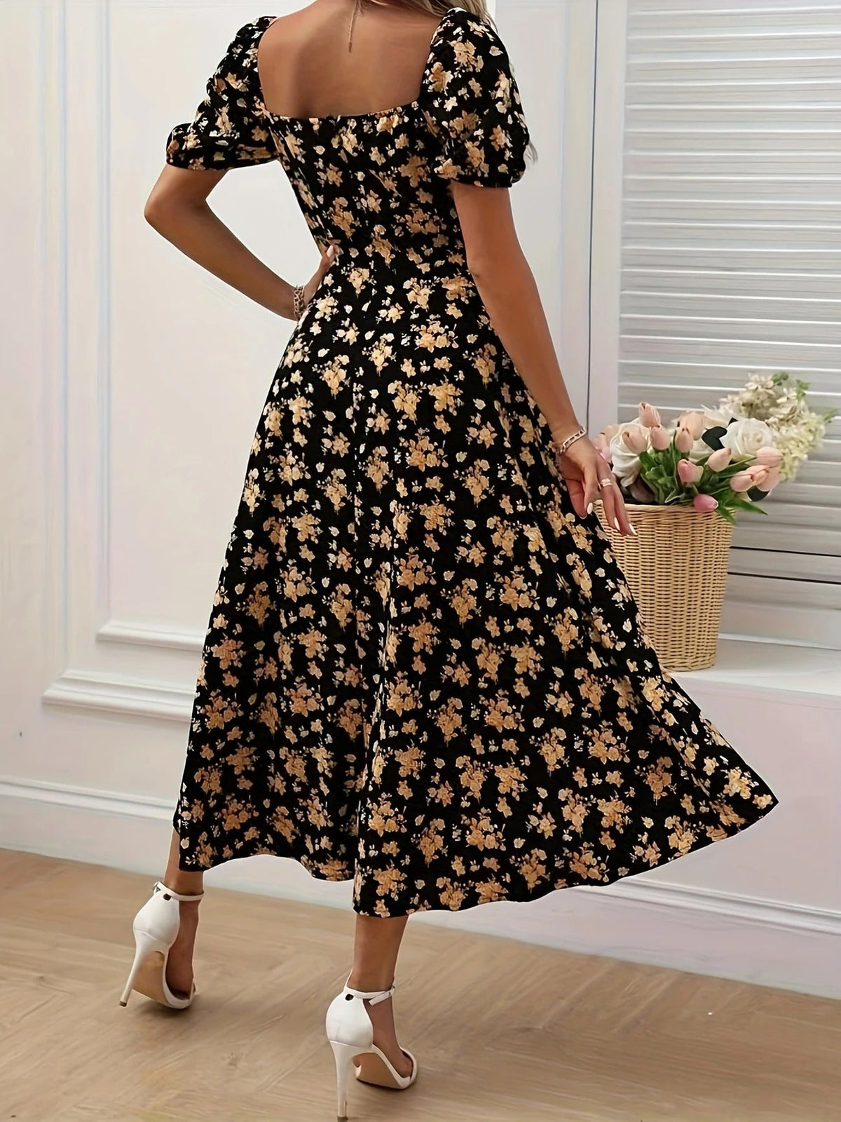 Women’s Floral Summer Midi Dress