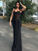 Women’s Halter Maxi Wedding Guest Dress