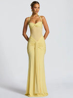 Women’s Halter Maxi Wedding Guest Dress