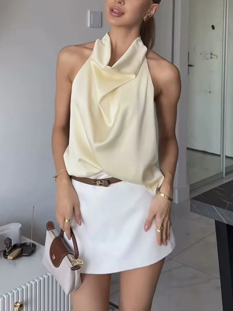 Women’s Halter Neck Sleeveless Top