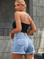 Women’s High Waisted Denim Shorts