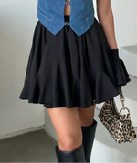 Women’s High Waisted Flared Mini Skort