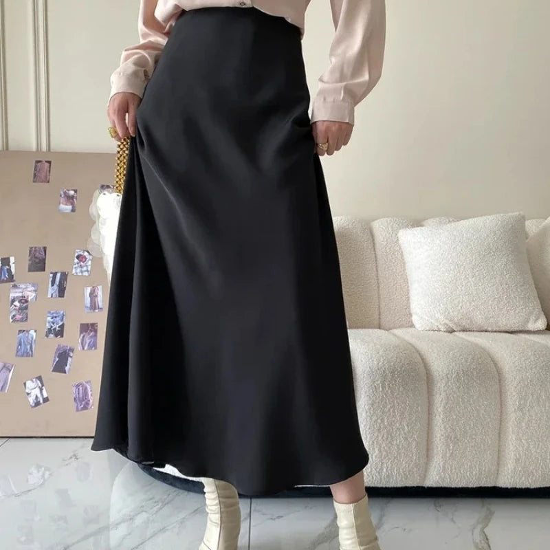 Women’s High Waisted Midi Skirt