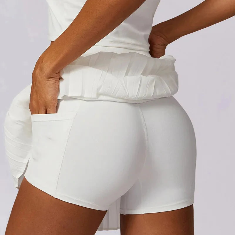 Women’s High Waisted Pleated Mini Skort