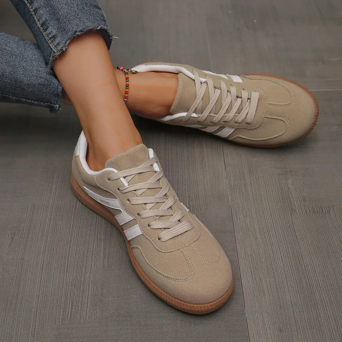 Women’s Lace-Up Low-Top Sneakers