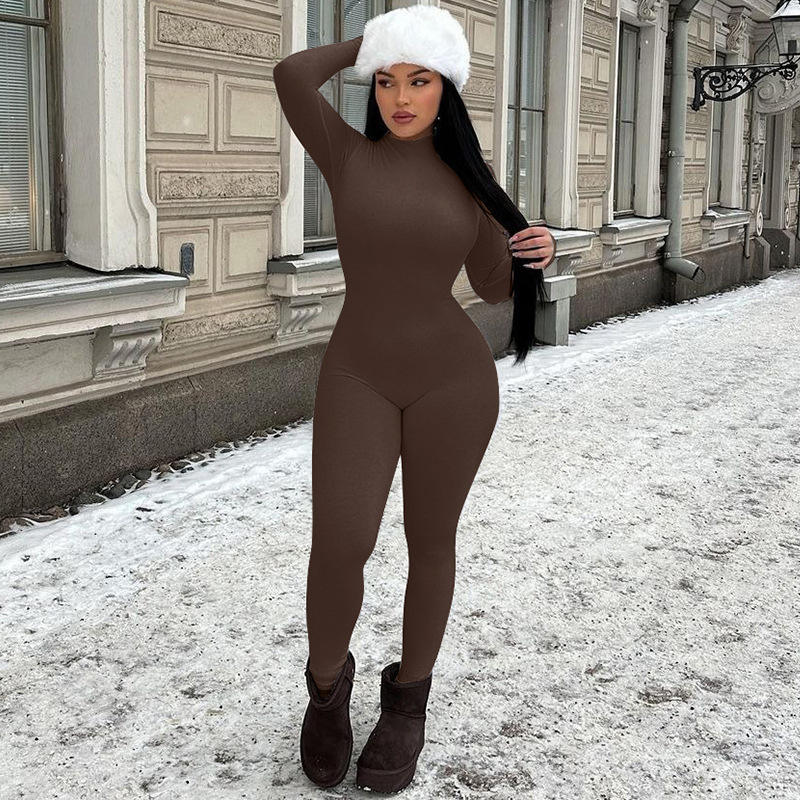 Women’s Long Sleeve Bodycon Jumpsuit
