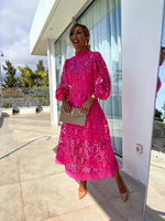 Women’s Long Sleeve Midi Wedding Guest Dress