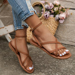 Women’s Open-Toe Ankle Strap Flat Sandals