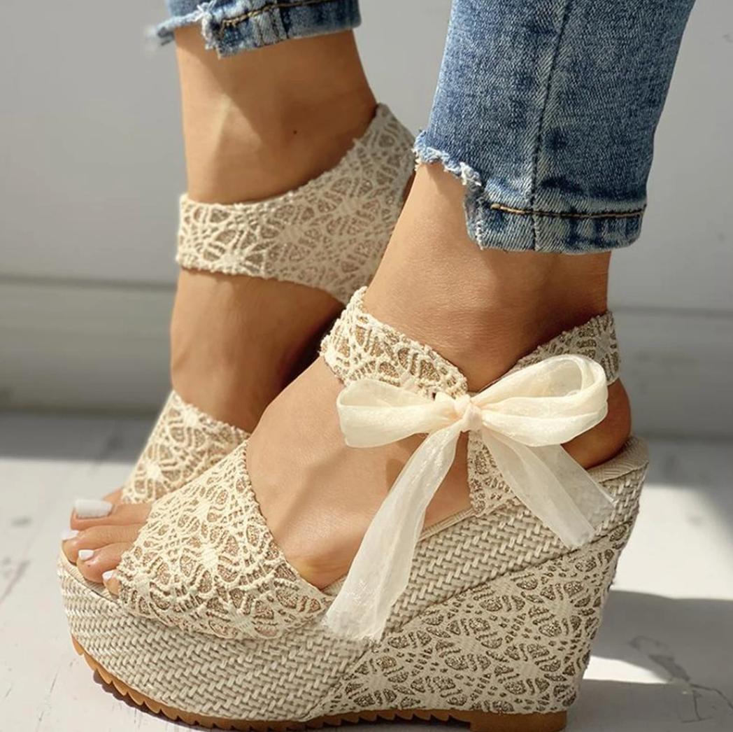 Women’s Open-Toe Espadrille Wedge Sandals