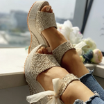 Women’s Open-Toe Espadrille Wedge Sandals