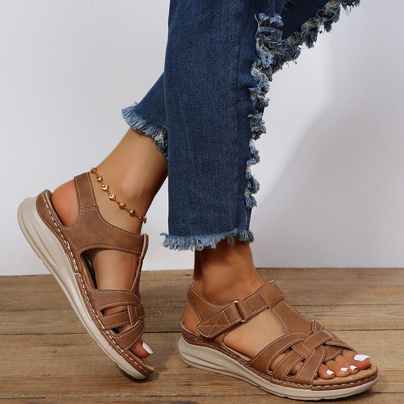 Women’s Open-Toe Multi-Strap Platform Sandals
