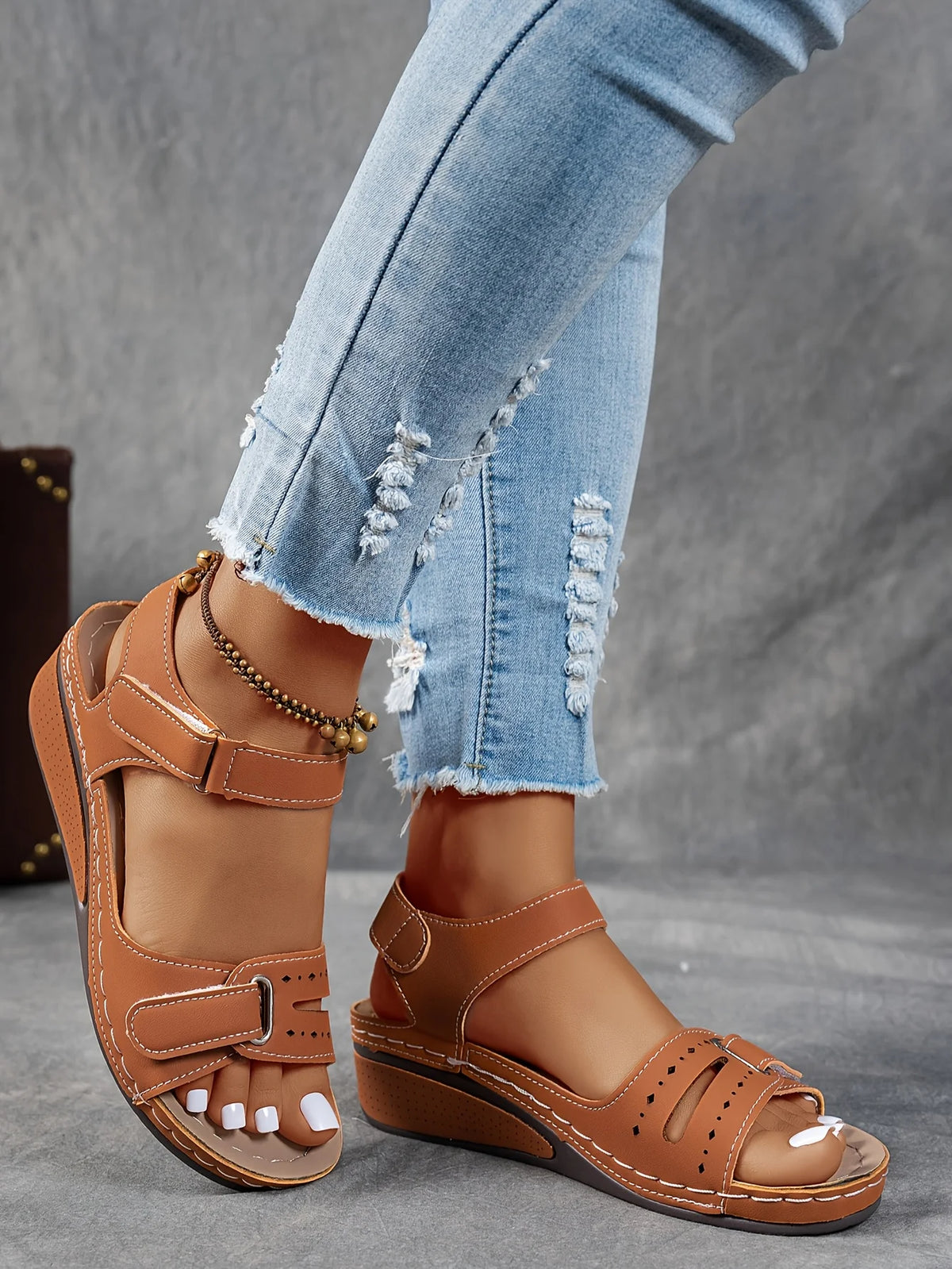 Women’s Open-Toe Platform Wedge Sandals