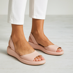 Women’s Open-Toe Slingback Flat Sandals