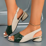 Women’s Open-Toe Slingback Heel Sandals