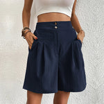 Women’s Pleated Bermuda Shorts
