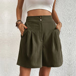 Women’s Pleated Bermuda Shorts