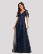Women’s Sequin Maxi Wedding Guest Dress