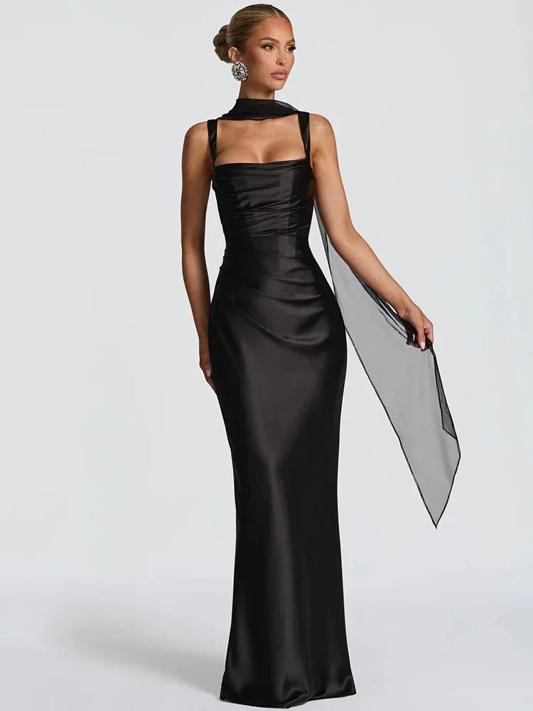 Women’s Sleeveless Maxi Wedding Guest Dress